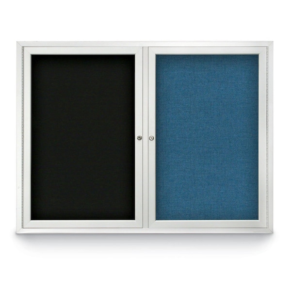 Corkboard, Cobalt/Satin, 36" x 36"